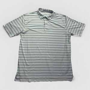 Peter Millar Summer Comfort Polo Shirt Mens XXL Striped Performance Golf